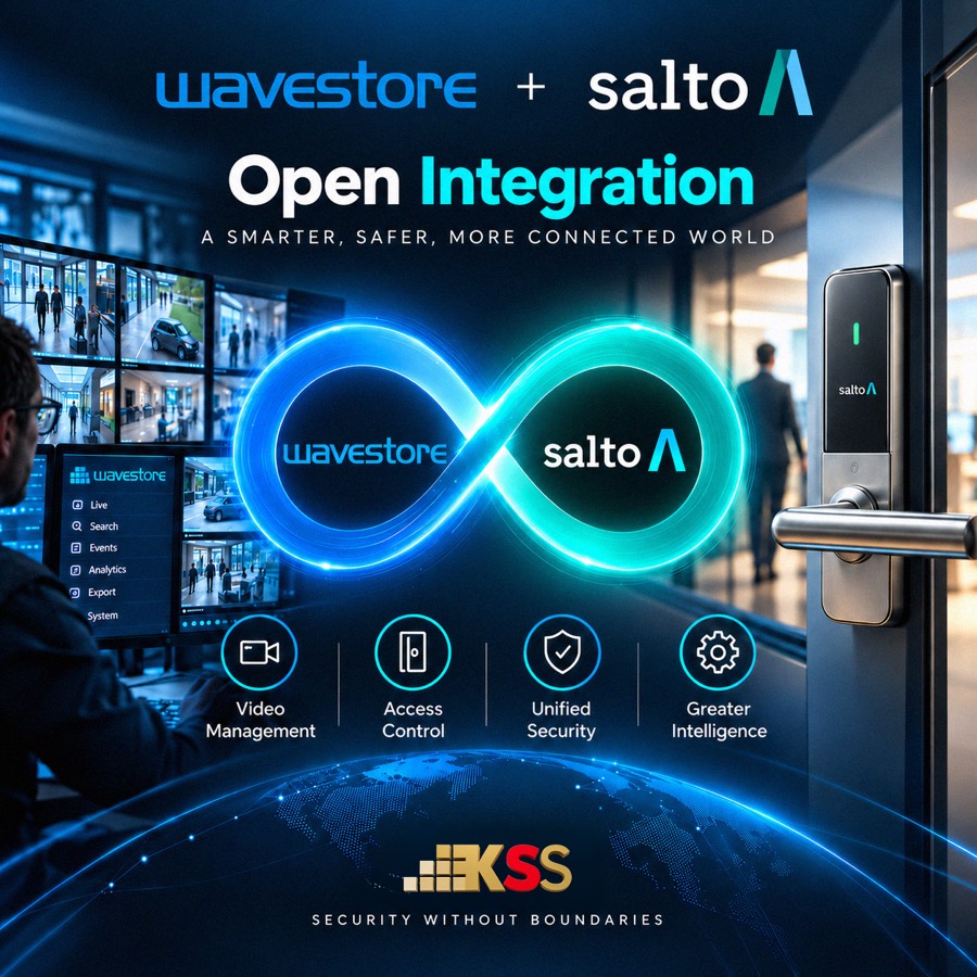 Wavestore + SALTO open integration graphic